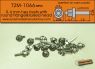 0.4-0.8 mm hex rivets with round flange and raised head(20PCS) Tuner Model Manufactory
