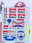 MSM Creation MSMD132 1/20 F190 Supplementary Decals + Driver Decals )Prost, Mansell)