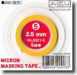 AIZU AIZU25 Micron Masking Tape 2.5mm x 5m