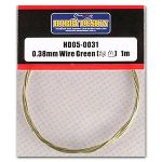 Hobby Design HD05-0031 0.38mm Wire Green 1M