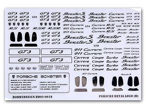 Hobby Design HD01-0019 Porsche Metal Logo (B) - Carrera , 911,911 GT3,Boxster