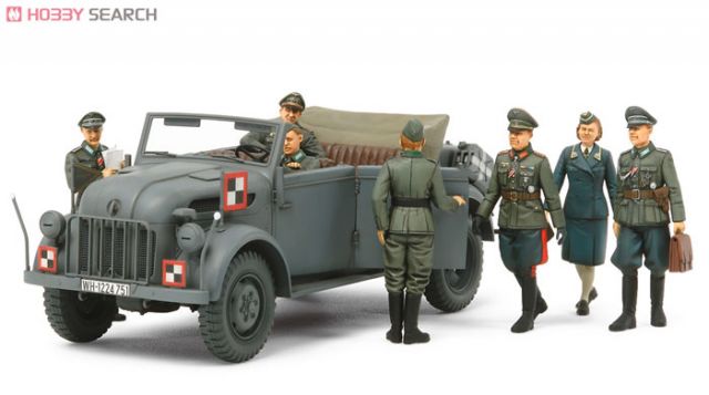 Tamiya 25149 German Steyr 1500A Kommandeurwage HQ staff set with 7 figures