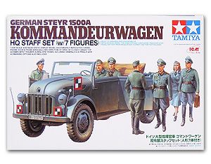 Tamiya 25149 German Steyr 1500A Kommandeurwage HQ staff set with 7 figures