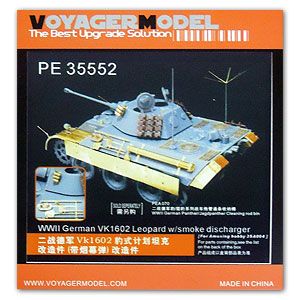 Voyager Model PE35552 German VK1602 Leopard with smoke discharger