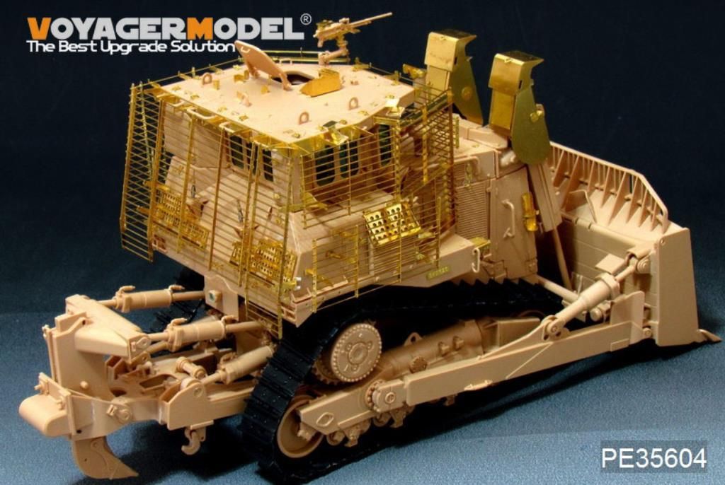 Voyager Model PE35604 Modern IDF D9R Armored BullDozer with slat armour