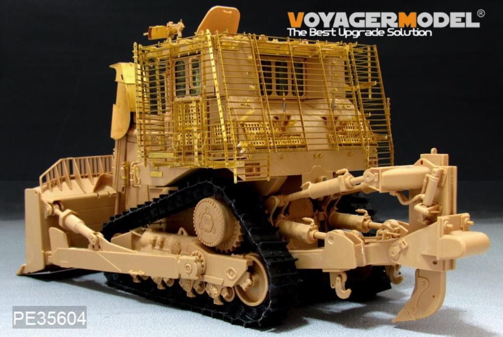 Voyager Model PE35604 Modern IDF D9R Armored BullDozer with slat armour