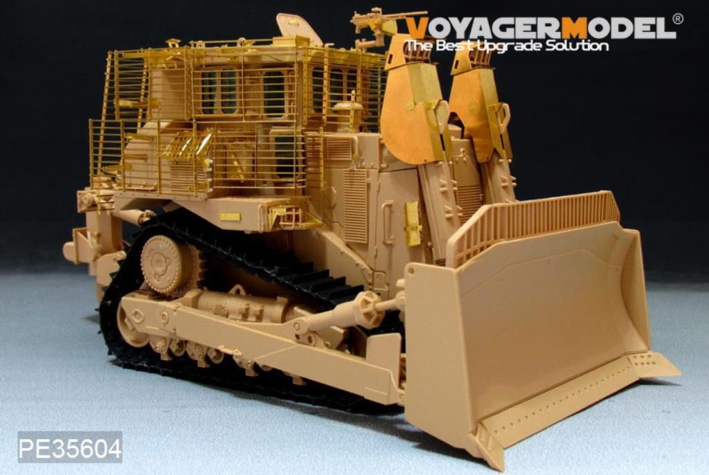 Voyager Model PE35604 Modern IDF D9R Armored BullDozer with slat armour