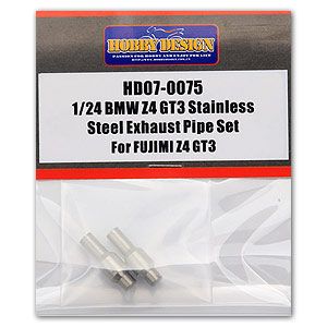 Hobby Design HD07-0075 BMW Z4 GT3 Stainless Steel Exhaust Pipe Set For FUJIMI