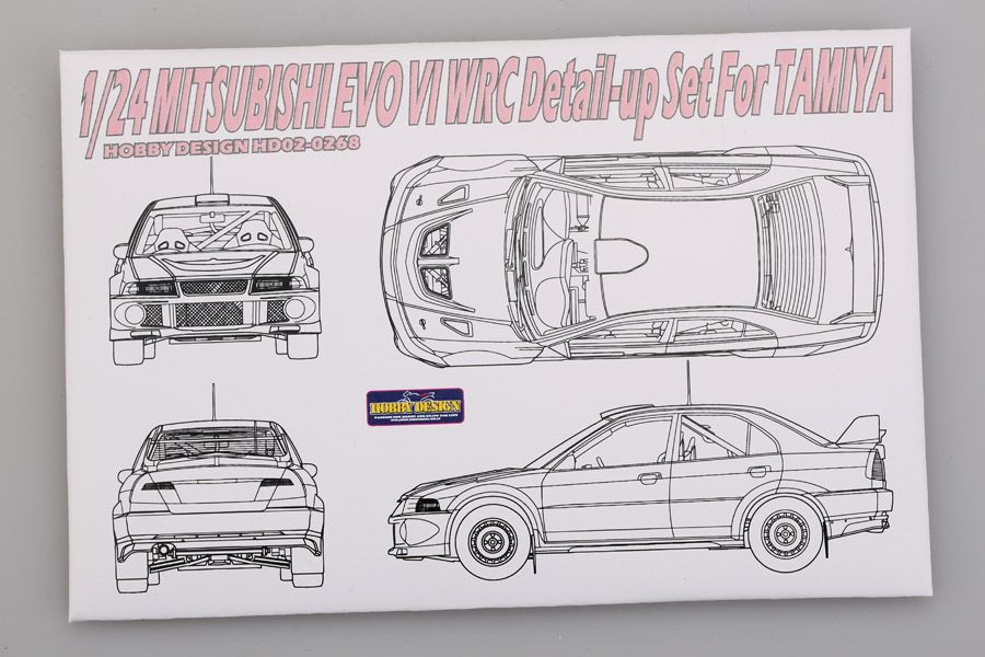Hobby Design 02-0268 Mitsubishi EVO VI WRC Detail-up Set For Tamiya