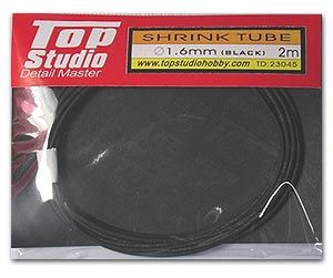 Top Studio TD23045 1.6 mm Shrink Tube (Black)