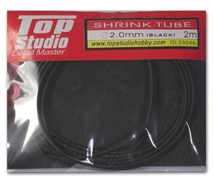 Top Studio TD23046 2.0 mm Shrink Tube (Black)