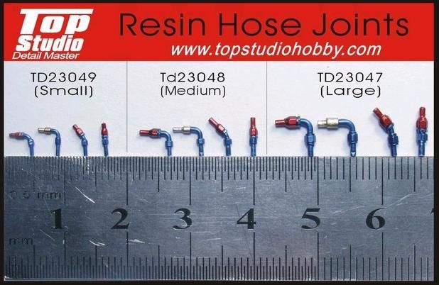 Top Studio TD23048 1.2mm Resin Hose Joints (Medium)
