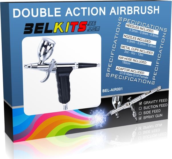 Belkits BELAIR001 Gravity Feed Spray Gun - Double Action
