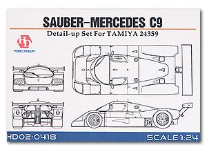 Hobby Design 02-0418 Sauber-Mercedes C9 Detail-up Set For T 24359