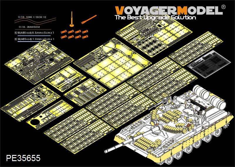 Voyager Model PE35655 Modern Russian T-80BVD MBT (smoke discharger include)