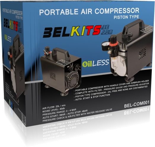 Belkits BELCOM001 Portable Air Compressor for Airbrush