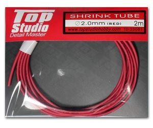 Top Studio TD23051 2.0 mm Shrink Tube (Red)