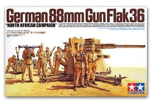 Tamiya 35283 German 88mm Gun Flak36 - North African Campaign