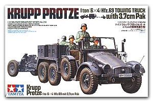 Tamiya 35259 Krupp Protze 1t Kfz.69 with 3.7cm Pak