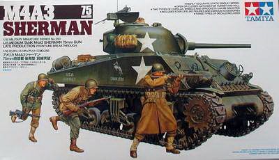 Tamiya 35250 M4 A3 Sherman 75 Gun Late