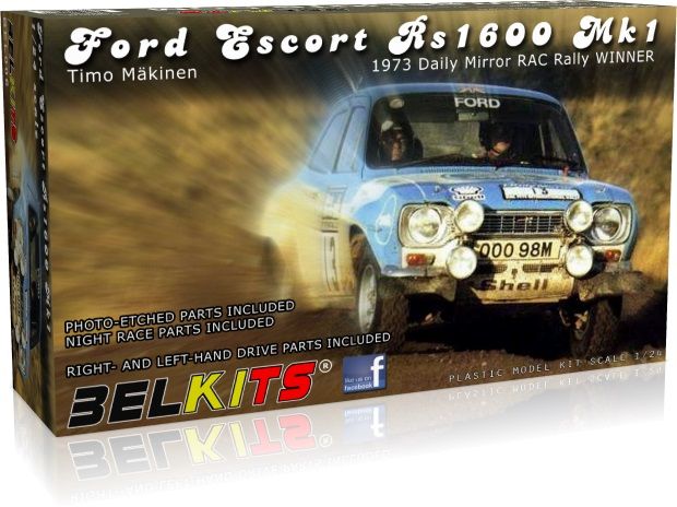Belkits BEL006 Ford Escort RS1600 Mk1 1973 Daily Mirror RAC Rally Winner