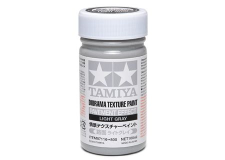 Tamiya 87116 Diorama Texture Paint (Pavement Effect,Light Gray) 