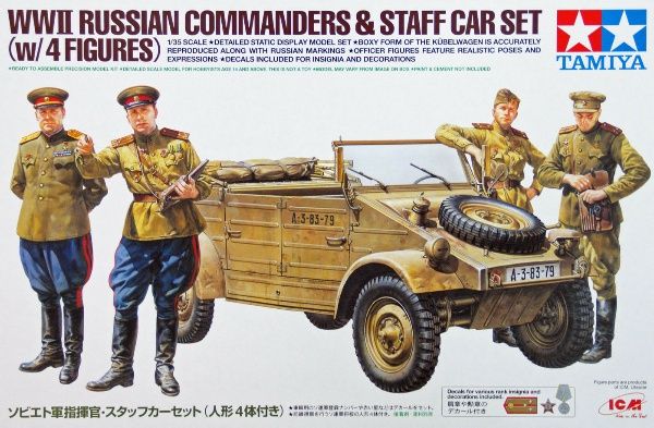 Tamiya 25153 Russian Commanders Staff Car with 4 Figures