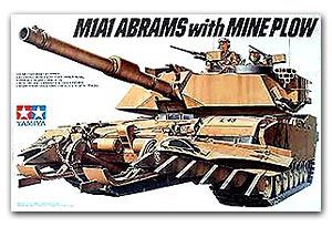 Tamiya 35158 U.S. M1A1 Abrams with Mine Plow