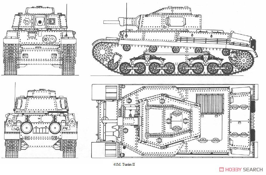 Bronco CB35123 Hungarian Medium Tank 41M TuranII 75mm Gun