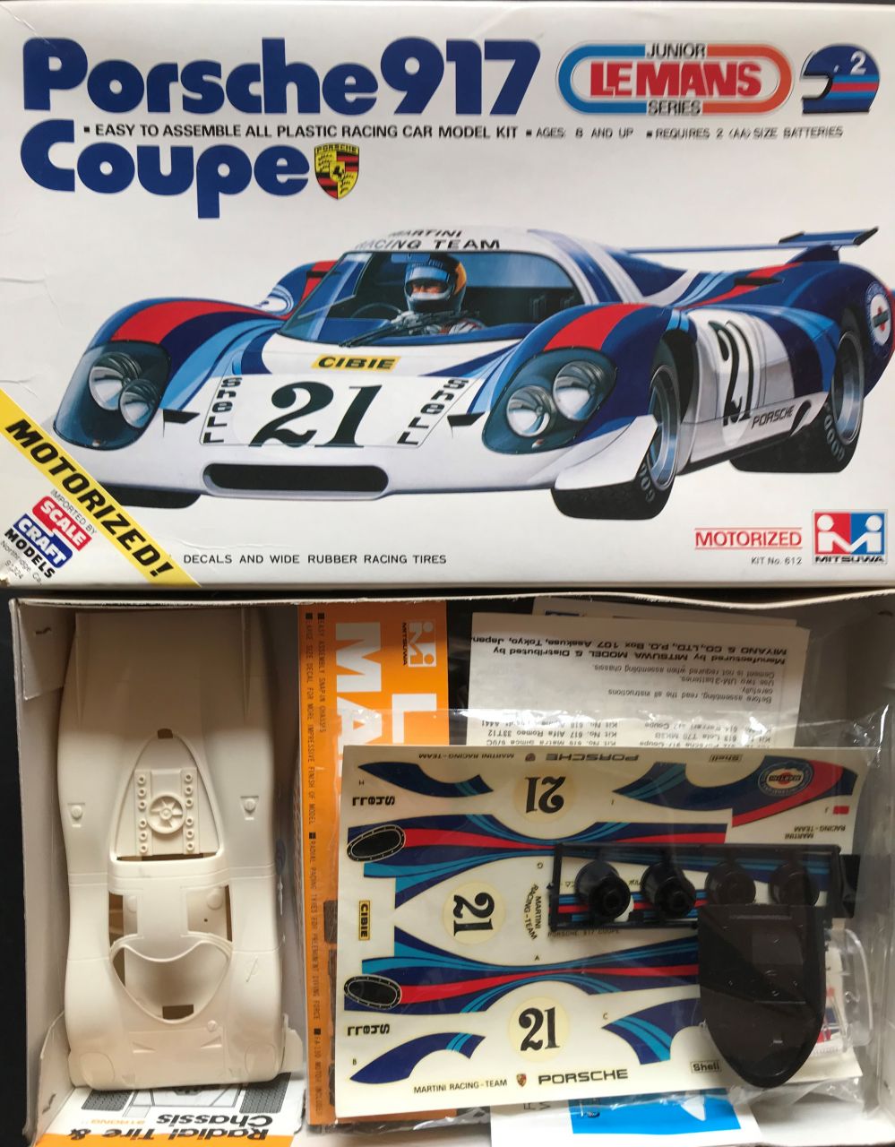 Mitsuwa 612 Porsche 917 Coupe Martini Racing