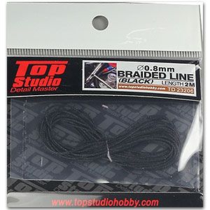Top Studio TD23206 Braided Line Black 0.8mm (2M)