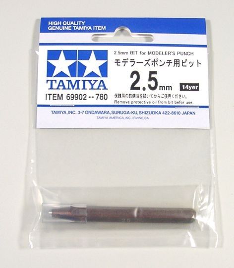 Tamiya 69902 2.5mm Bit for Modeler's Punch