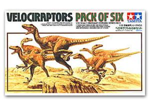 Tamiya 60105 Velociraptors Pack of Six