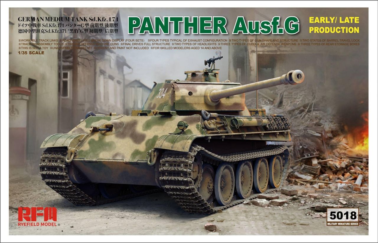 Rye Field Model 5018 Panther Ausf.G Early-Late productions