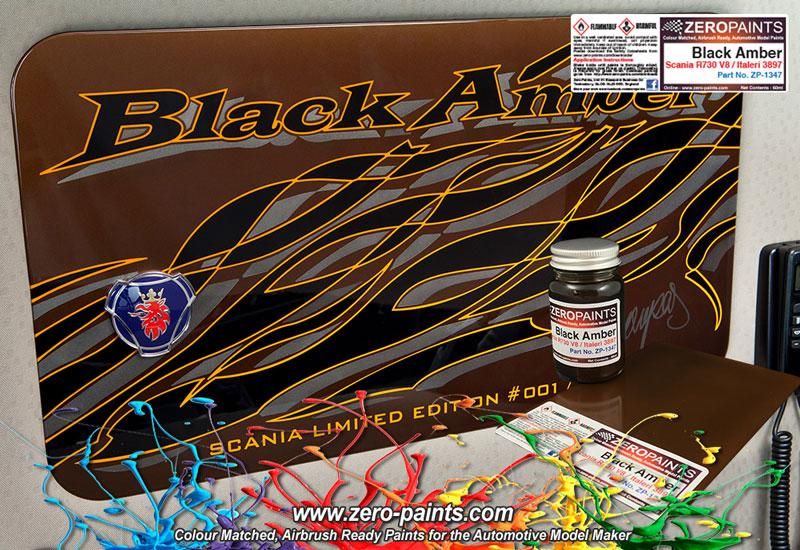 ZERO Paint ZP-1347 Black Amber Scania R730 V8 - Italeri 3897 Paint ZERO Paint ZP-1347 Black Amber Scania R730 V8 - Italeri 3897 Paint