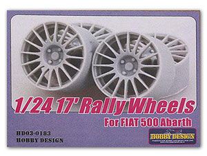 Hobby Design HD03-0183 17'Rally Wheels For Fiat 500 Abarth