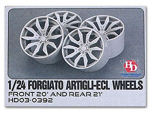 Hobby Design HD03-0392 Forgiato Artigli-ECL Wheels (Front 20' AND REAR 21')