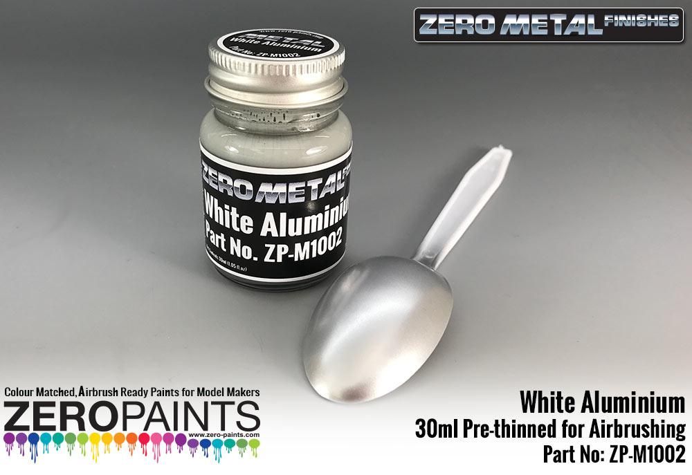 ZERO Paint ZP-M1002 White Aluminium Paint - 30ml ZERO Paint ZP-M1002 White Aluminium Paint - 30ml
