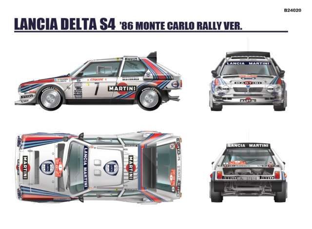 BeeMax B24020 Lancia Delta S4 Monte Carlo Rally 1986 BeeMax B24020 Lancia Delta S4 Monte Carlo Rally 1986