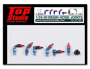 Top Studio TD23195 1/24-1/20 (1.2mm) resin hose joints