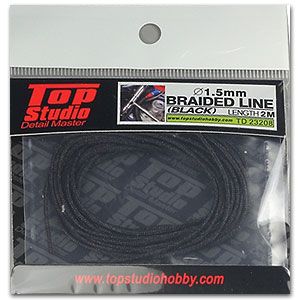 Top Studio TD23208 1.5mm braided line(black)