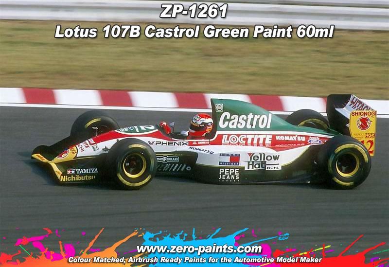 ZERO Paint ZP-1261 Lotus 107B Castrol Green ZERO Paint ZP-1261 Lotus 107B Castrol Green