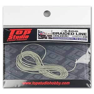 Top Studio TD23201 0.6mm braided line(silver)