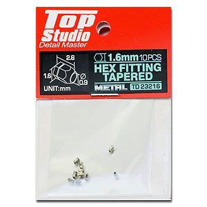 Top Studio TD23216 1.6mm Hex Fitting Tapered