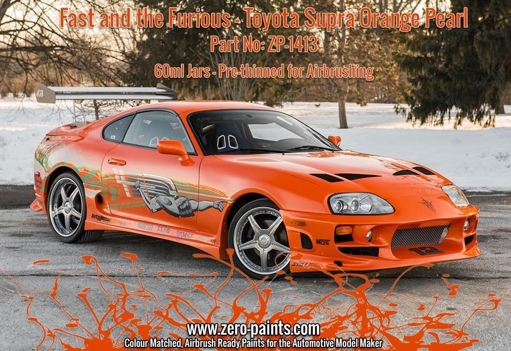 ZERO Paint ZP-1413 Fast and the Furious Toyota Supra Orange Pearl ZERO Paint ZP-1413 Fast and the Furious Toyota Supra Orange Pearl