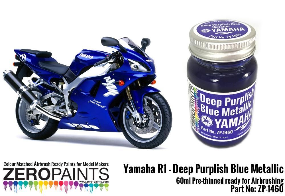 ZERO Paint ZP-1460 Yamaha R1-R6 Deep Purplish Blue Metallic ZERO Paint ZP-1460 Yamaha R1-R6 Deep Purplish Blue Metallic
