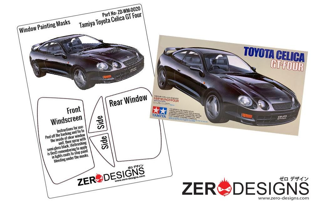 ZERO Design ZD-WM-0020 Toyota Celica GT-Four Window Painting Masks (Tamiya)