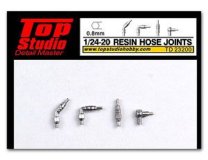 Top Studio TD23200 1/24-20 (0.8mm) resin hose joints