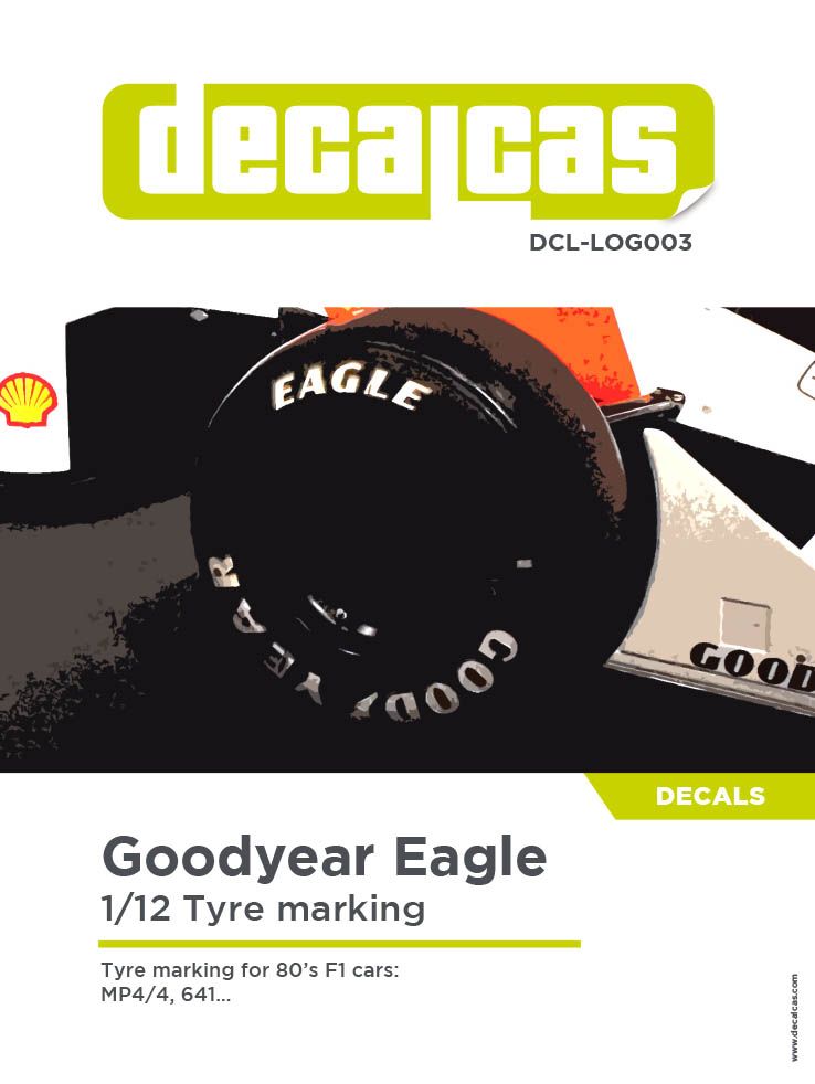 Decalcas LOG003 Goodyear tyre marking set - 1980-1989