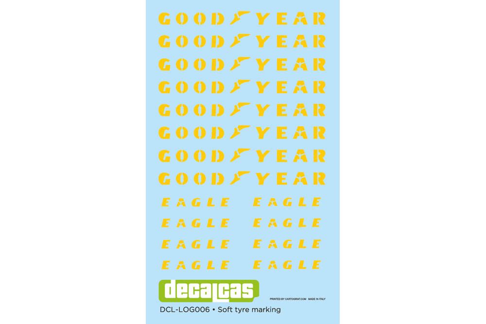 Decalcas LOG006 Good Year Eagle tyre marking set